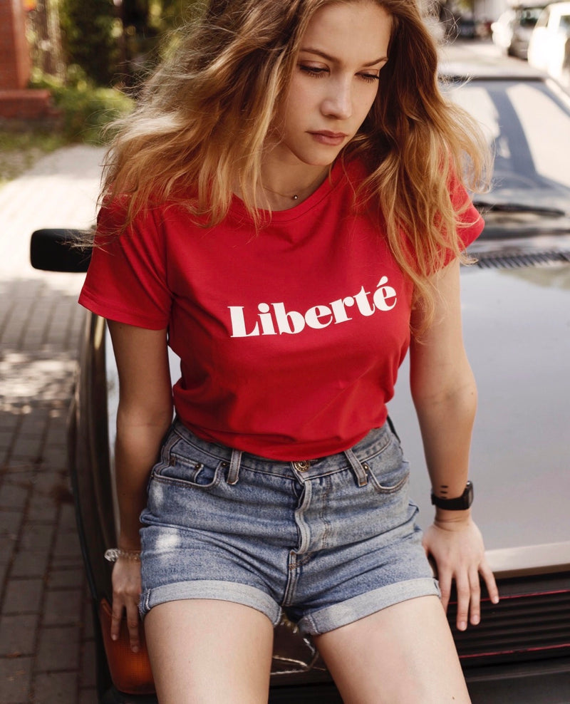 koszulka Liberté czerwona (ostatnie sztuki)