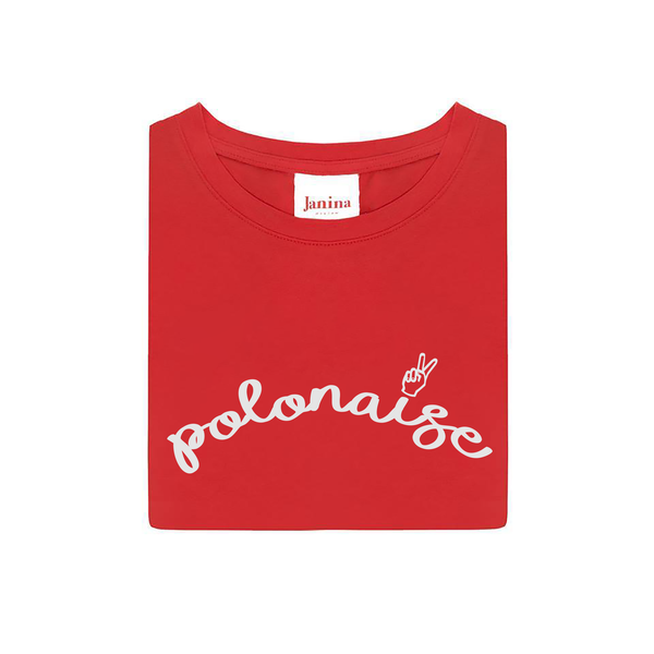koszulka polonaise czerwona