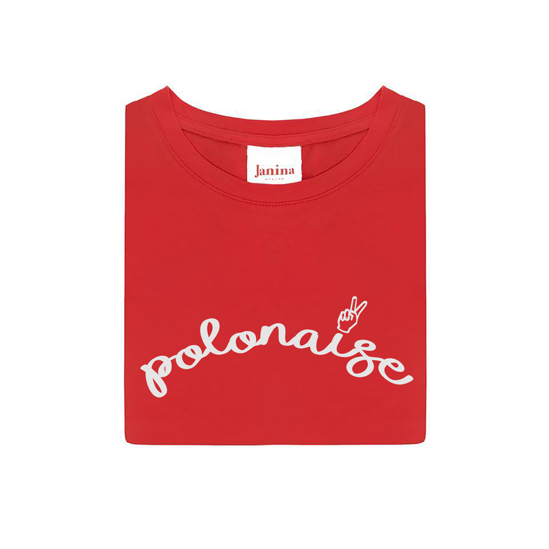koszulka polonaise czerwona
